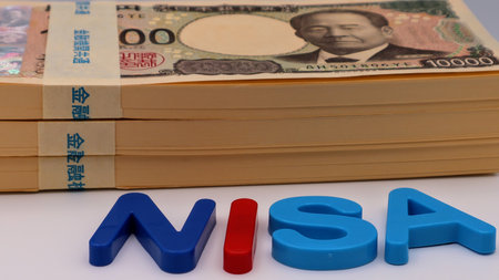 NISA and banknotesの写真素材