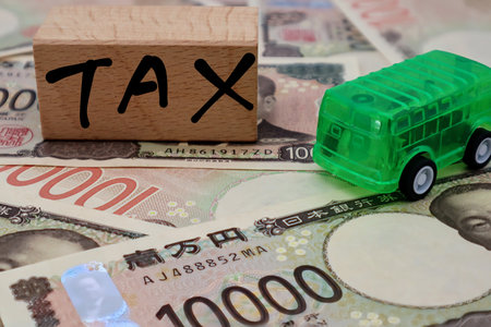 Image of car taxの写真素材