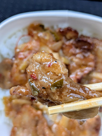 Eat kalbi bowlの写真素材