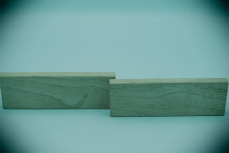 Close-up of building blocks. Please write letters on the blocks.の写真素材