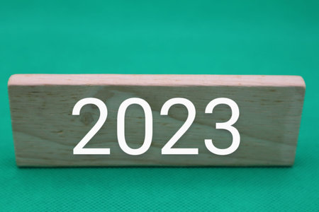 Building blocks with the number 2023 written on themの写真素材