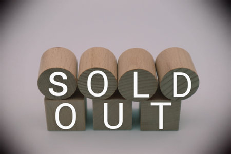 Building blocks labeled SOLD OUT