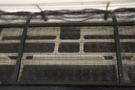 Air conditioner filter after cleaningの写真素材