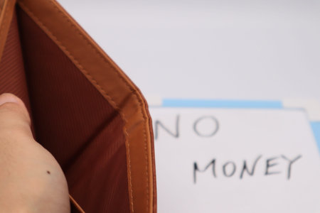 Imagine having no moneyの写真素材