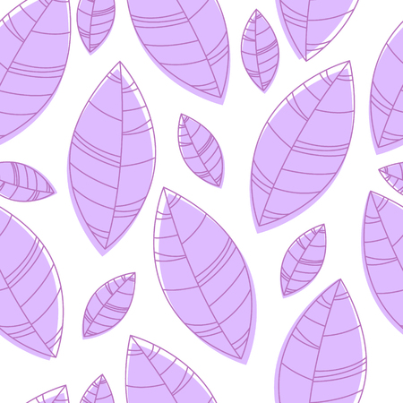 Ultra violet leaves pattern. Bright geometric ornament. Illustration for print, design childのイラスト素材