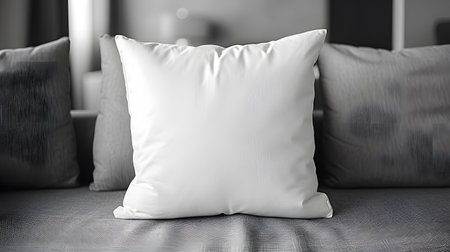 Relax in Style: Minimalist Pillow Mockup for Home Decorの素材