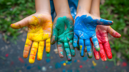 Colorful Connections: Family Artistic Bondの素材
