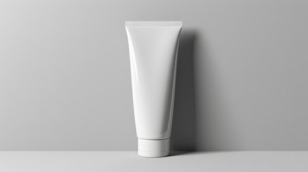 Minimalist Chic: Small White Tube Mockup for Beauty Brandingの素材