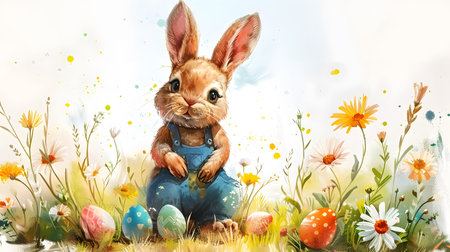 Pastel Happy Bunny: Spring Sale Invitationの素材