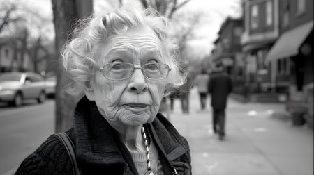 Urban Solitude: An Old Woman Confronting the Challenges of Alzheimer'sの素材
