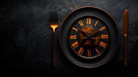 Time-Restricted Eating: Clock, Plate, and Fasting Hoursの素材