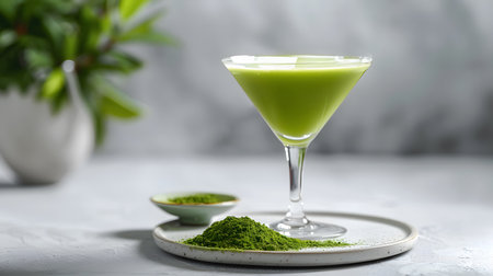 Creative Cocktail Concoction: Matcha Martini Variationの素材