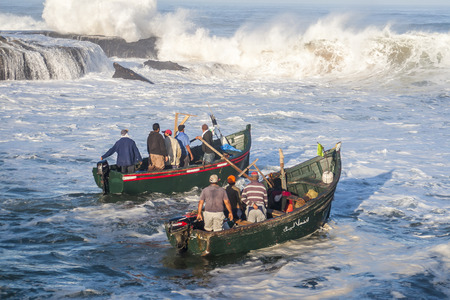 OUALIDIA, MOROCCO - CIRCA SEPTEMBER 2014: view of Oualidia circa September 2014 in Oualidia.のeditorial素材