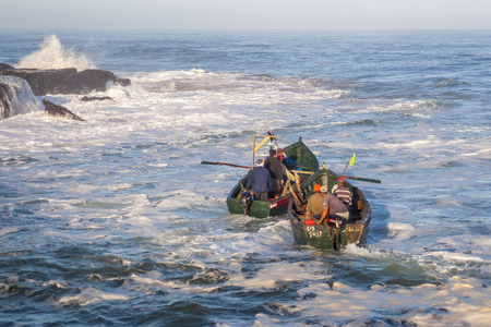 OUALIDIA, MOROCCO - CIRCA SEPTEMBER 2014: view of Oualidia circa September 2014 in Oualidia.のeditorial素材
