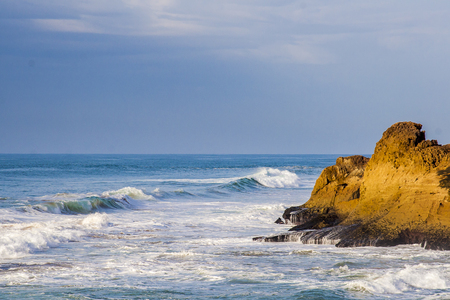 OUALIDIA, MOROCCO - CIRCA SEPTEMBER 2014: view of Oualidia circa September 2014 in Oualidia.のeditorial素材