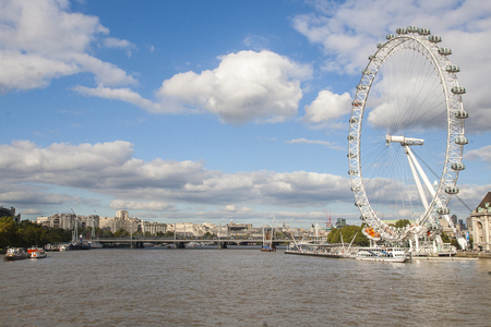 LONDON, ENGLAND - CIRCA SEPTEMBER 2014: beautiful view of London in England circa September 2014 in London.のeditorial素材