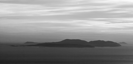 Beautiful view from the top of Sveti Nikola highest on the island of Hvar.の写真素材
