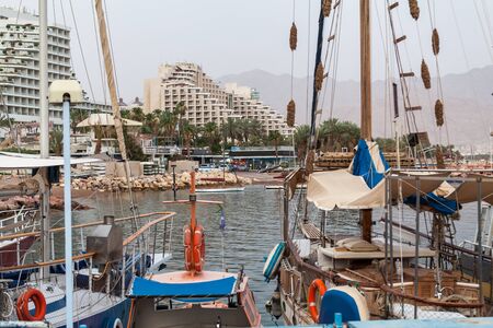 EILAT, ISRAEL - CIRCA MAY 2018: Beautiful view of the Eilat in Israel circa May 2018 in Eilat.