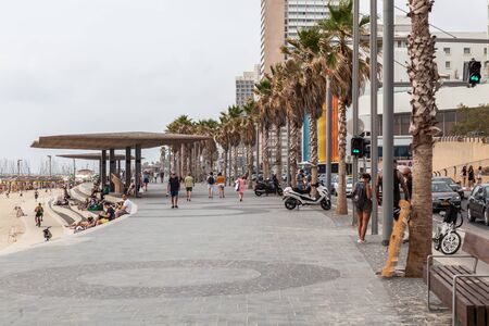 TEL AVIV, ISRAEL - CIRCA MAY 2018: Beautiful view of Tel Aviv in Israel circa May 2018 in Tel Aviv.のeditorial素材