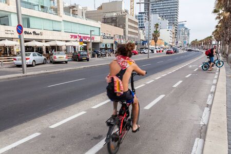 TEL AVIV, ISRAEL - CIRCA MAY 2018: Beautiful view of Tel Aviv in Israel circa May 2018 in Tel Aviv.のeditorial素材