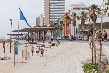 TEL AVIV, ISRAEL - CIRCA MAY 2018: Beautiful view of Tel Aviv in Israel circa May 2018 in Tel Aviv.