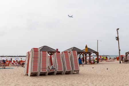 TEL AVIV, ISRAEL - CIRCA MAY 2018: Beautiful view of Tel Aviv in Israel circa May 2018 in Tel Aviv.のeditorial素材