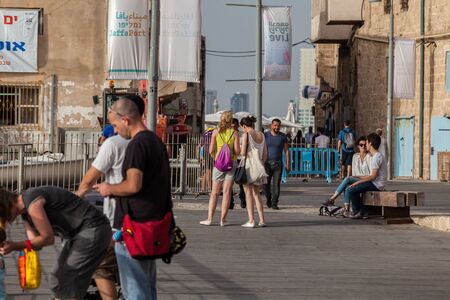 TEL AVIV, ISRAEL - CIRCA MAY 2018: Beautiful view of Tel Aviv Old Jaffa in Israel circa May 2018 in Tel Aviv.のeditorial素材