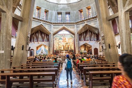 NAZARETH, ISRAEL - CIRCA MAY 2018: The Basilica of the Annunciation in Nazareth circa May 2018 in Nazareth.のeditorial素材