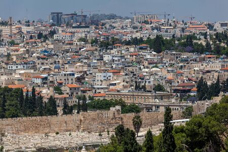 wonderful panorama of the city of Jerusalem circaの写真素材