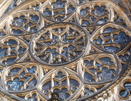 PRAGUE, CZECH REPUBLIC - CIRCA MAY 2017: View of The Metropolitan Cathedral of Saints Vitus circa May 2017 in Prague.のeditorial素材