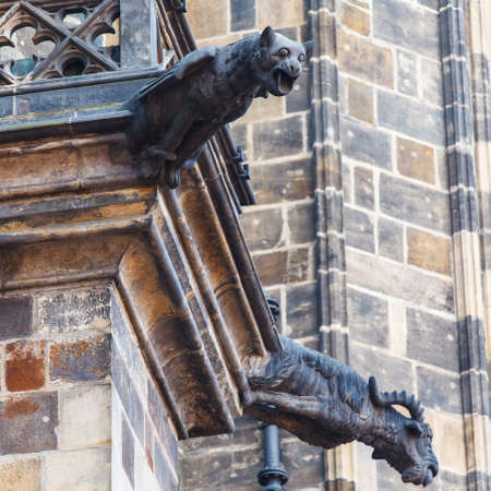 PRAGUE, CZECH REPUBLIC - CIRCA MAY 2017: View of The Metropolitan Cathedral of Saints Vitus circa May 2017 in Prague.のeditorial素材
