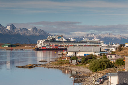 USHUAIA, ARGENTINA - CIRCA FEBRUARY 2023: Ushuaia is a city in southern Argentina circa February 2023 in Ushuaia.のeditorial素材