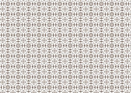 Classic Brown Ornamental Seamless Pattern Background