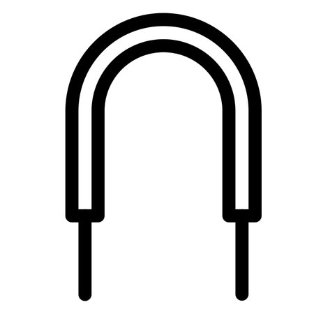 hand grip icon with black outline styleのイラスト素材