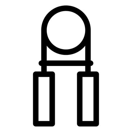 hand grip icon with black outline styleのイラスト素材