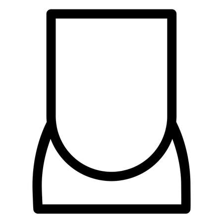 nail icon with black outline styleのイラスト素材