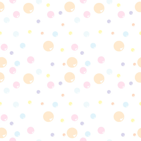 colored soap bubbles large, medium and smallのイラスト素材