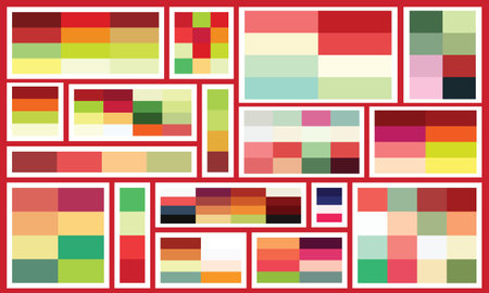 Abstract background with colorful squares. Vector illustration for web design or print.の写真素材