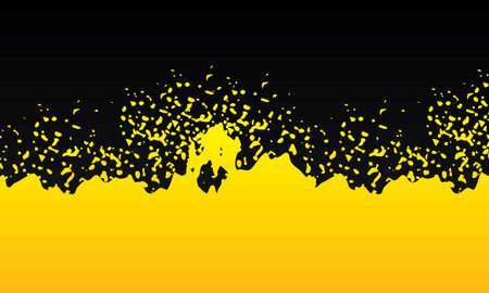 Abstract black and yellow grunge background with place for your text.のイラスト素材