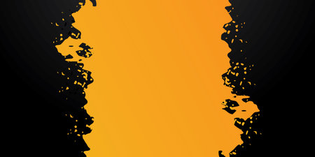 Abstract orange and black grunge background with place for your text.のイラスト素材