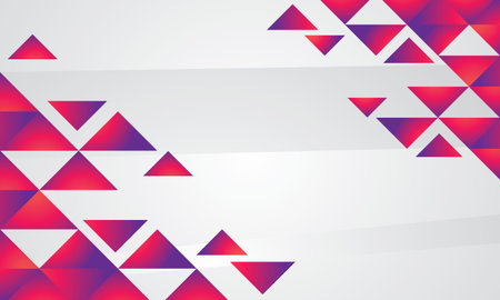 Abstract geometric background with pink and red triangles. Vector illustration for your designのイラスト素材