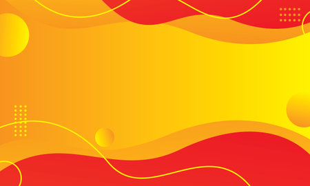 Orange and yellow abstract wavy background. Vector illustration for your designのイラスト素材