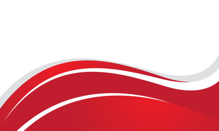 Abstract red wavy corporate background. Vector illustration. Clip-artのイラスト素材