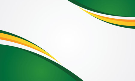 Green curve abstract background bannerのイラスト素材