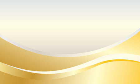 Abstract background with gold waves. Vector illustration. Can be used for advertisingeting and presentation.のイラスト素材