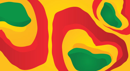 Colorful abstract background with wavy lines. Vector Illustration.のイラスト素材