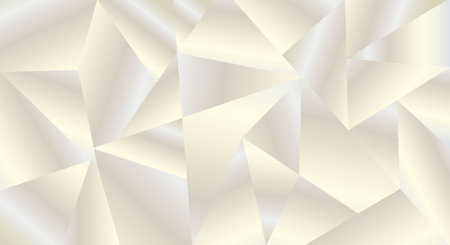 White abstract polygon background. Geometric origami style with gradientのイラスト素材