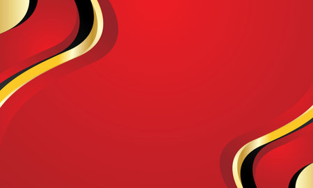 Red and gold abstract background. Vector illustration. Graphic design element.のイラスト素材