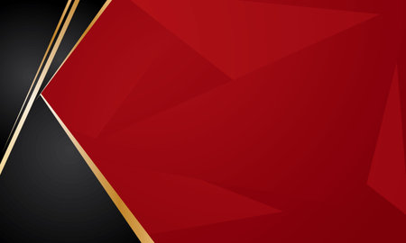 Red and black polygon abstract background. Vector graphic design illustration.のイラスト素材