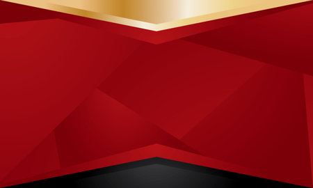 Red and black geometric abstract background. Vector illustration for your design.のイラスト素材